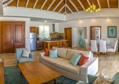 Image of Ocean Village Deluxe home interior living room and kitchen