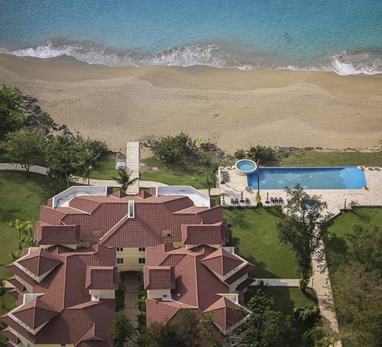 Image of Hispaniola Beach Oceanfront Residences aerial directly above