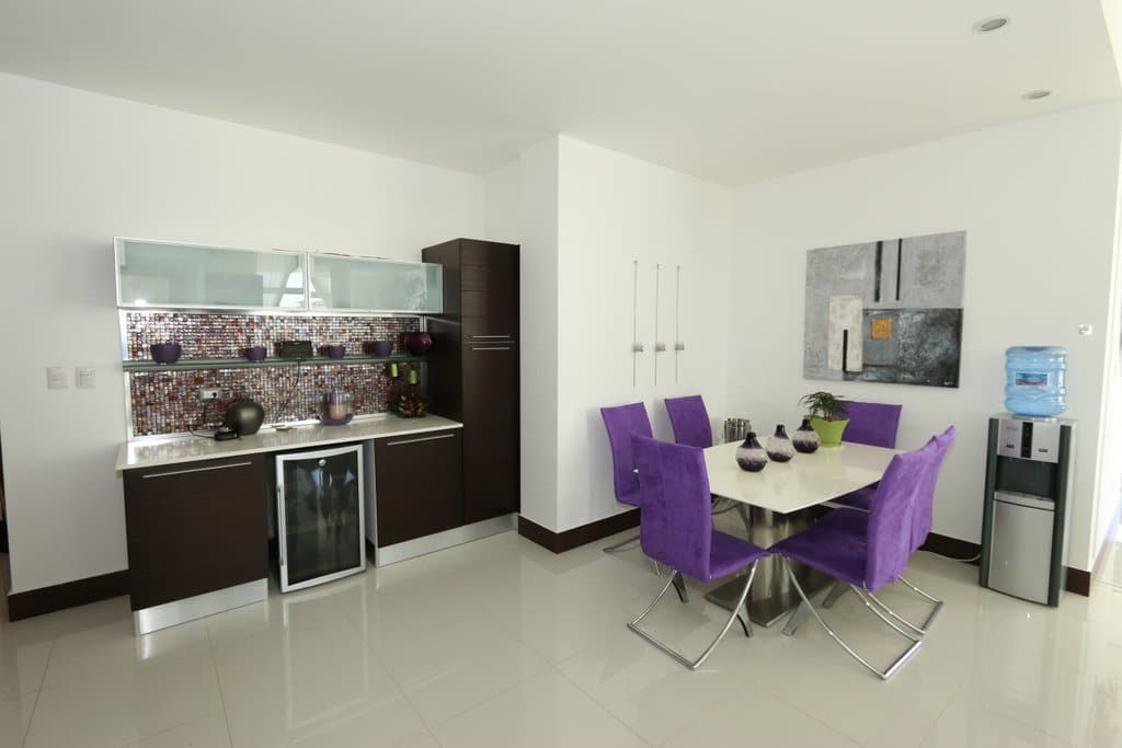 Image of Millenium Cabarete 3 Bedroom Penthouse suite interior kitchen with dining