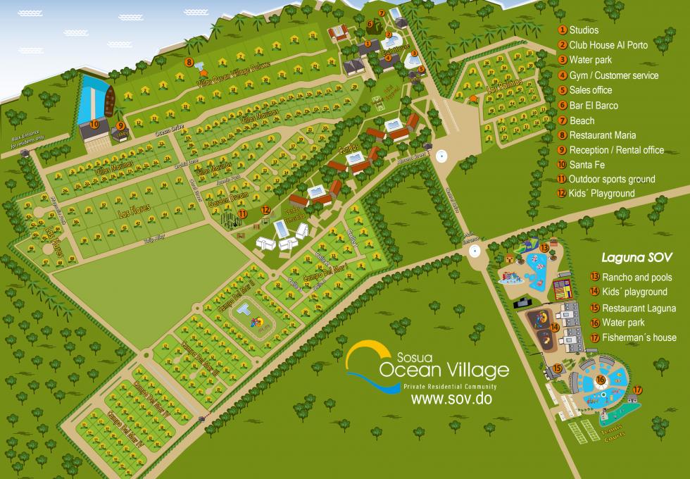 Sosua Ocean Village site plan