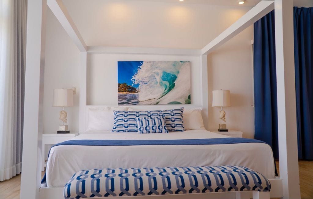 SOV Luxury Oceanfront Villa master bed