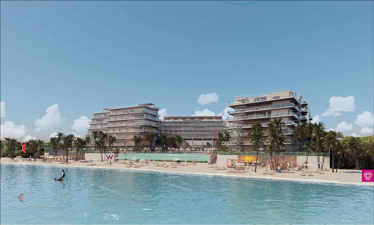 Rendering of W Cabarete Residences oceanfront view