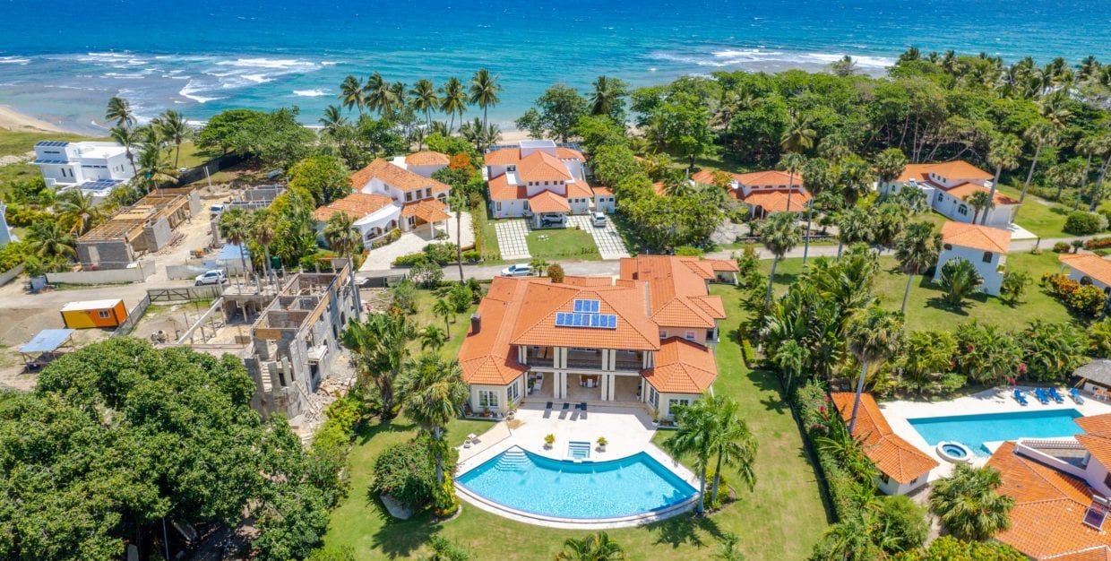 For Sale Enormous Villa Steps To The Ocean Dominican Republic Image of aerial view