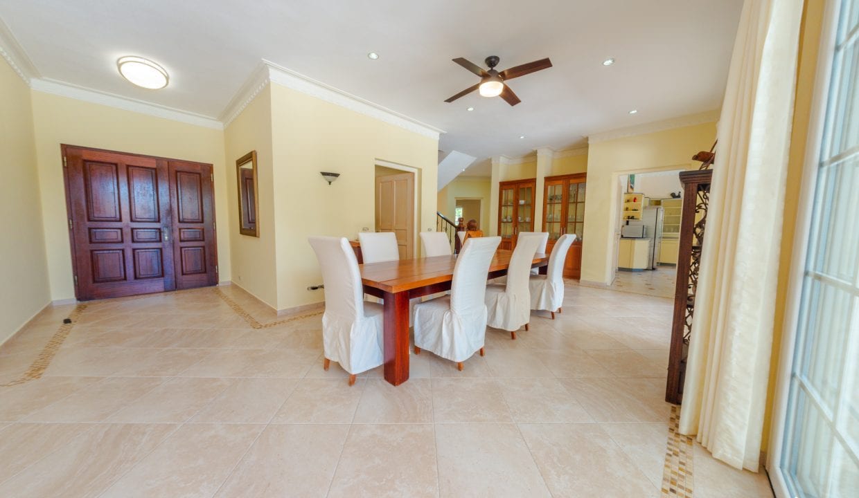 For Sale Enormous Villa Steps To The Ocean Dominican Republic Image of dining area view