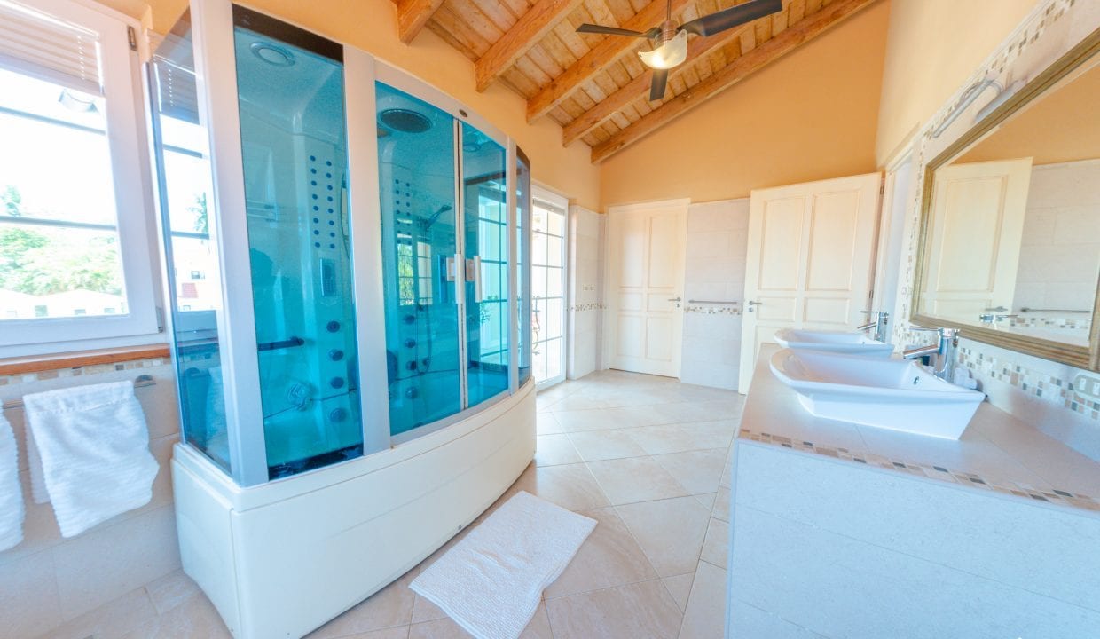 For Sale Enormous Villa Steps To The Ocean Dominican Republic Image of ensuite with large shower