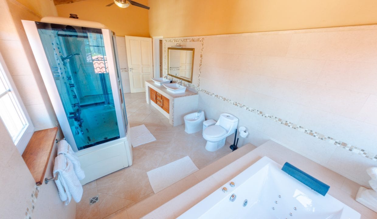 For Sale Enormous Villa Steps To The Ocean Dominican Republic Image of ensuite with large bath tub