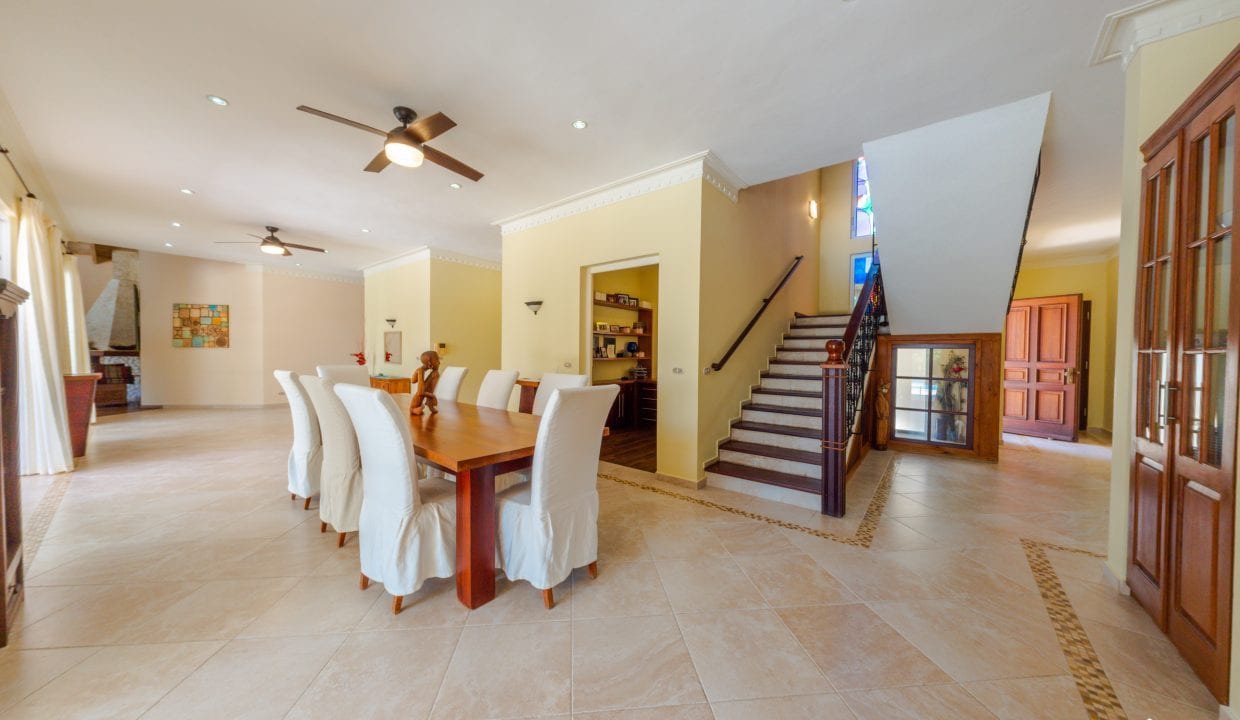 For Sale Enormous Villa Steps To The Ocean Dominican Republic Image of dining area view 1