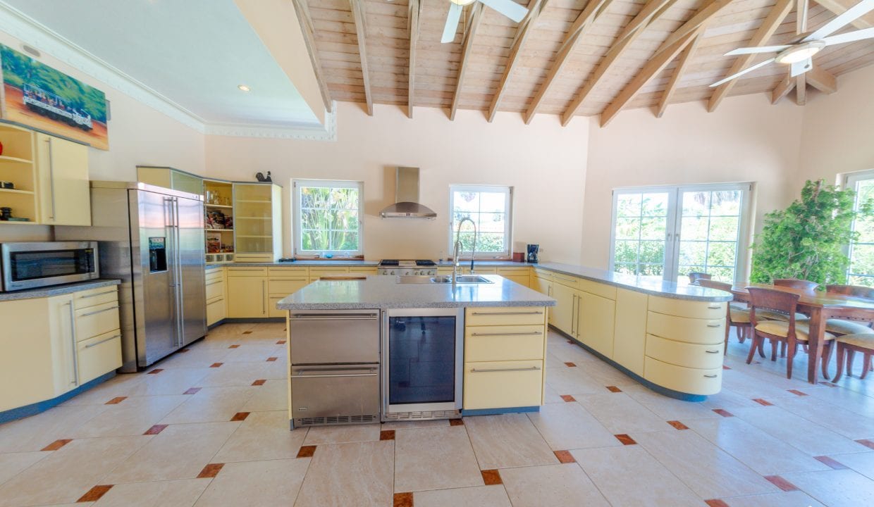 For Sale Enormous Villa Steps To The Ocean Dominican Republic Image of kitchen view 2