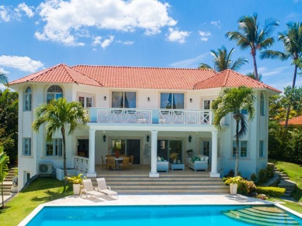 For Sale Villa Royale Coastal Luxury Home Dominican Republic Image of exterior rear view