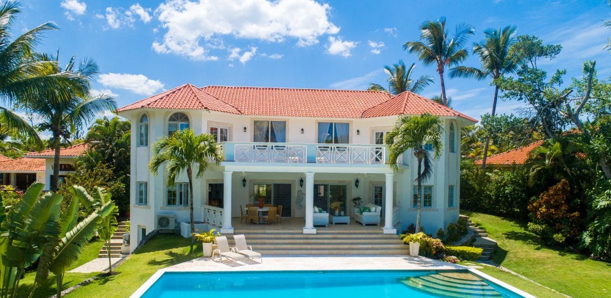 For Sale Villa Royale Coastal Luxury Home Dominican Republic Image of exterior rear view