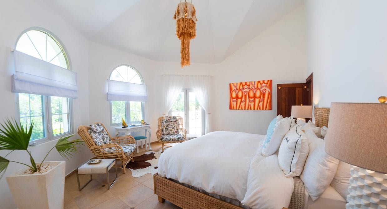 For Sale Villa Royale Coastal Luxury Home Dominican Republic Image of bedroom with seating