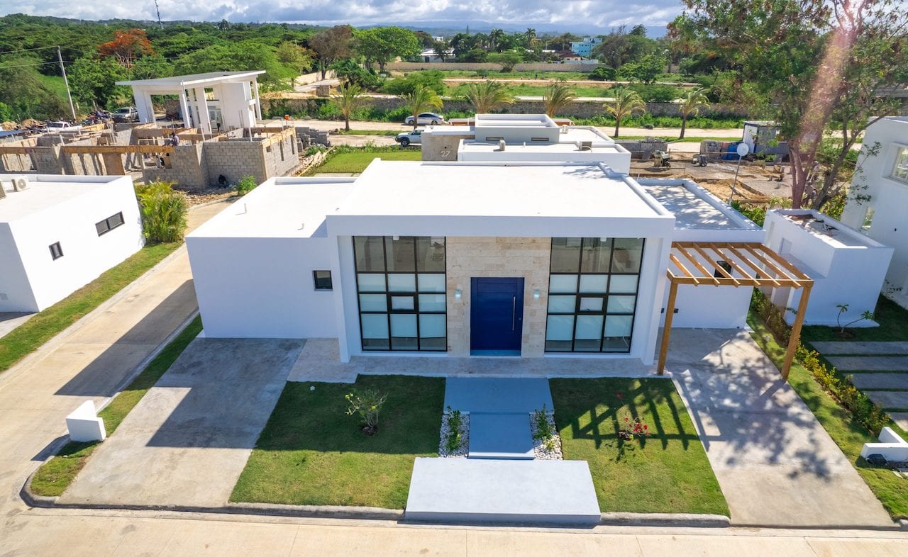 SOV Fully Furnished Villa In Top Gated Community home exterior aerial front view
