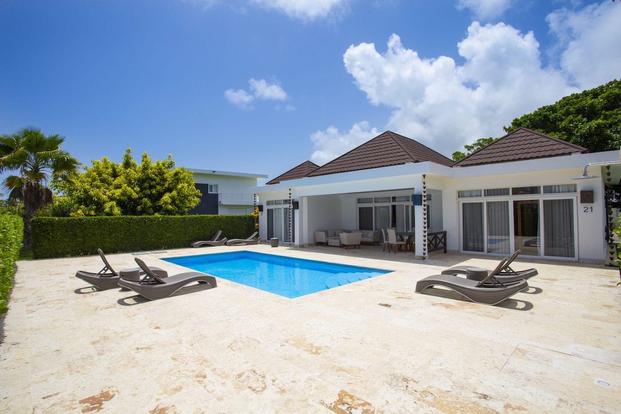 SOV Luxury Villa With Premium Finishing and Private Pool image of backyard swimming pool
