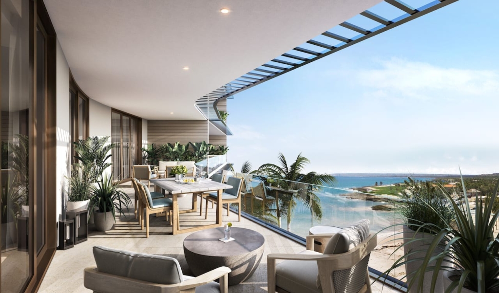 Rendering of St. Regis Cap Cana Condos terrace