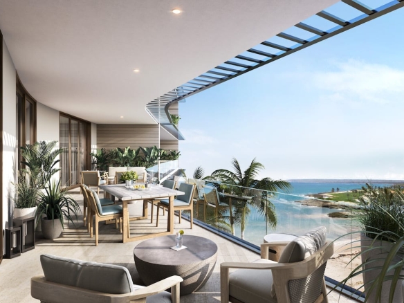 Rendering of St. Regis Cap Cana Condos terrace