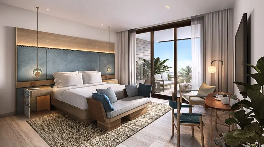 Rendering of St. Regis Cap Cana Condos master bedroom