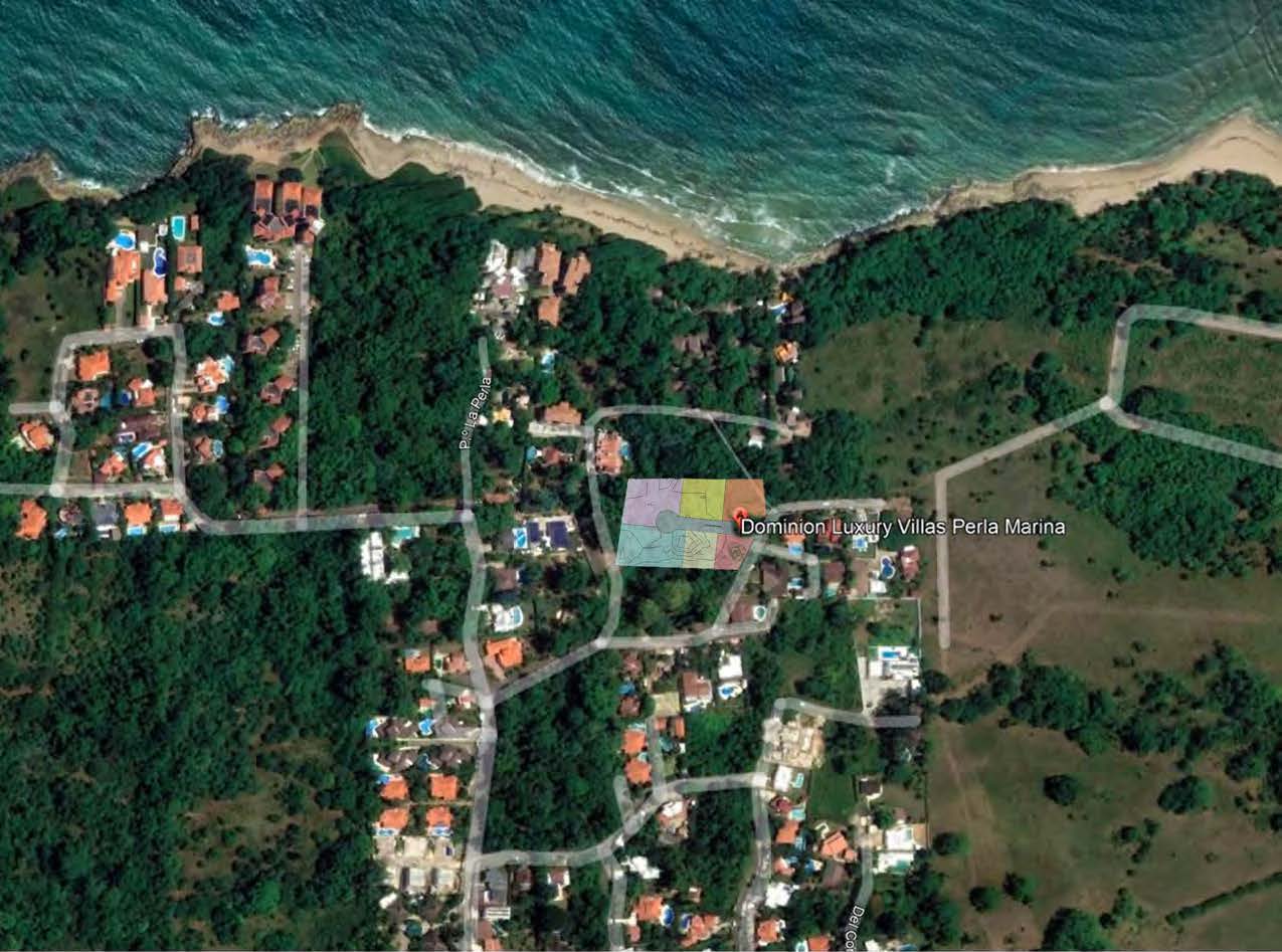Dominion Luxury Villas Perla Marina aerial map Dominican Republic