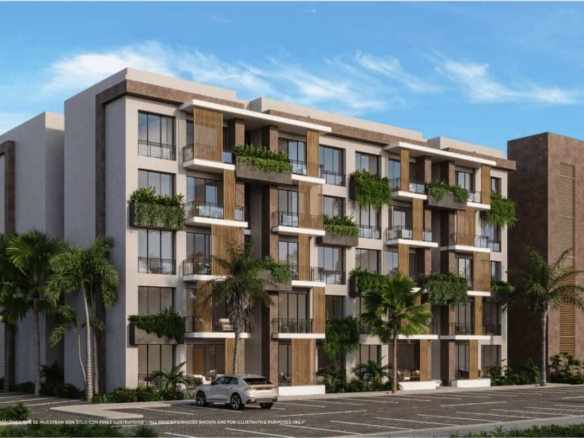 Exterior rendering of Riviera Bay Condos during the day