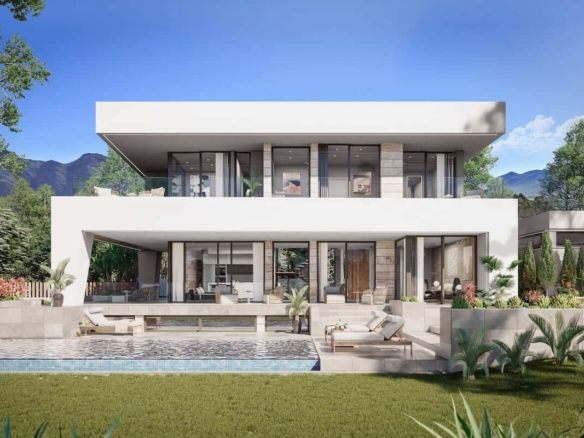 Dominion Luxury Villas Perla Marina Phase 2 Villa Malaga rendering exterior front