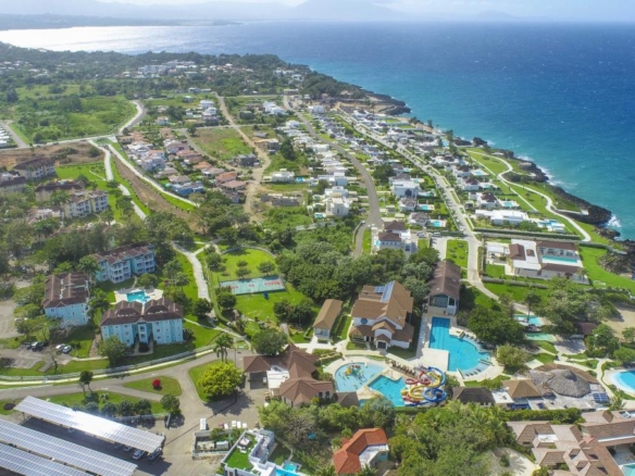 Exclusive Land Lot in the heart of Sosua Ocean Village aerial