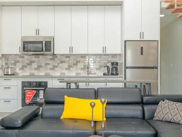 Hill Side Third floor Condo open concept living room