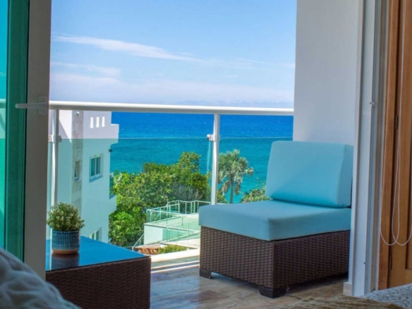 Stunning luxury 2-bedroom 2 level beach front penthouse condo for sale in Sosua, Dominican Republic