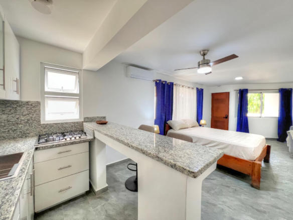Villa Antonia 16 Studio for Sale in Sosúa | Private Jacuzzi & Backyard
