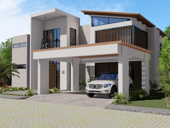 Rendering of Sunset by the Sea villa exterior