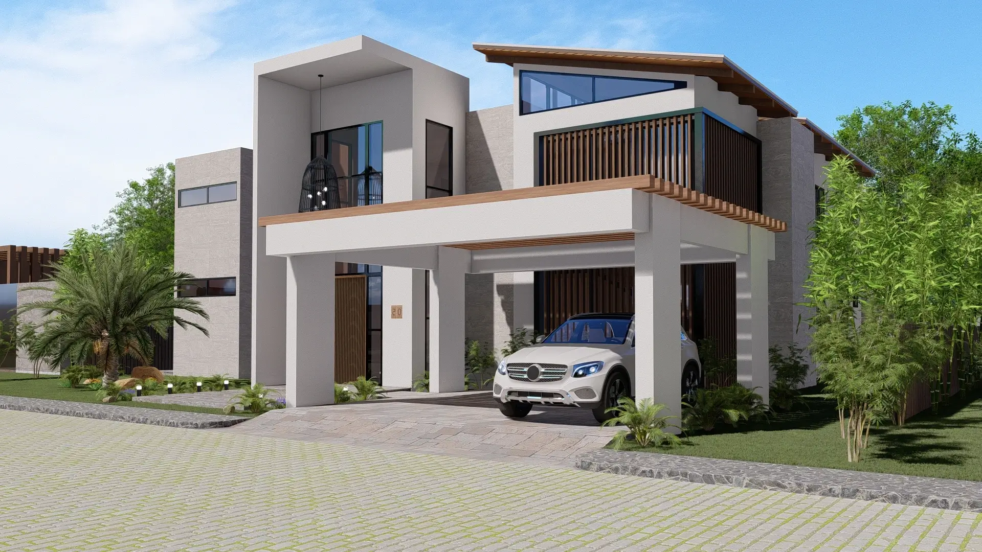Rendering of Sunset by the Sea villa exterior