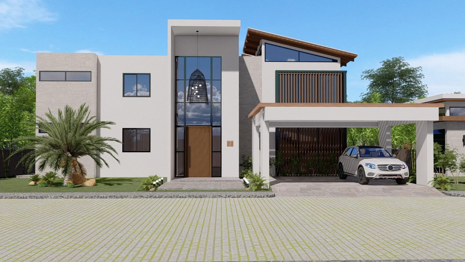 Rendering of Sunset by the Sea villa exterior