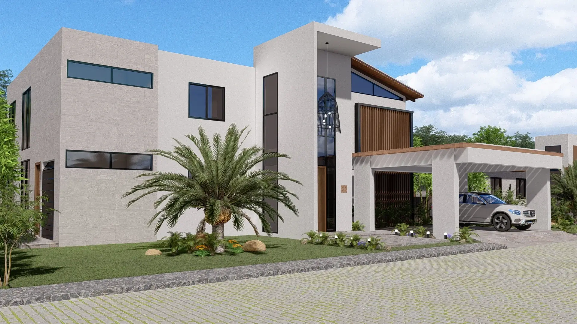 Rendering of Sunset by the Sea villa exterior