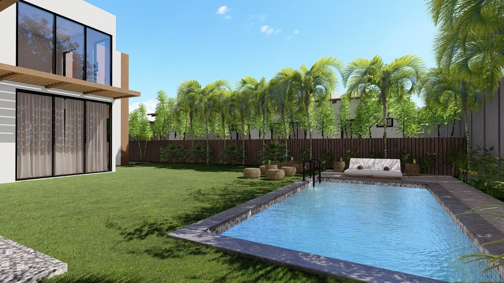 Rendering of Sunset by the Sea villa exterior