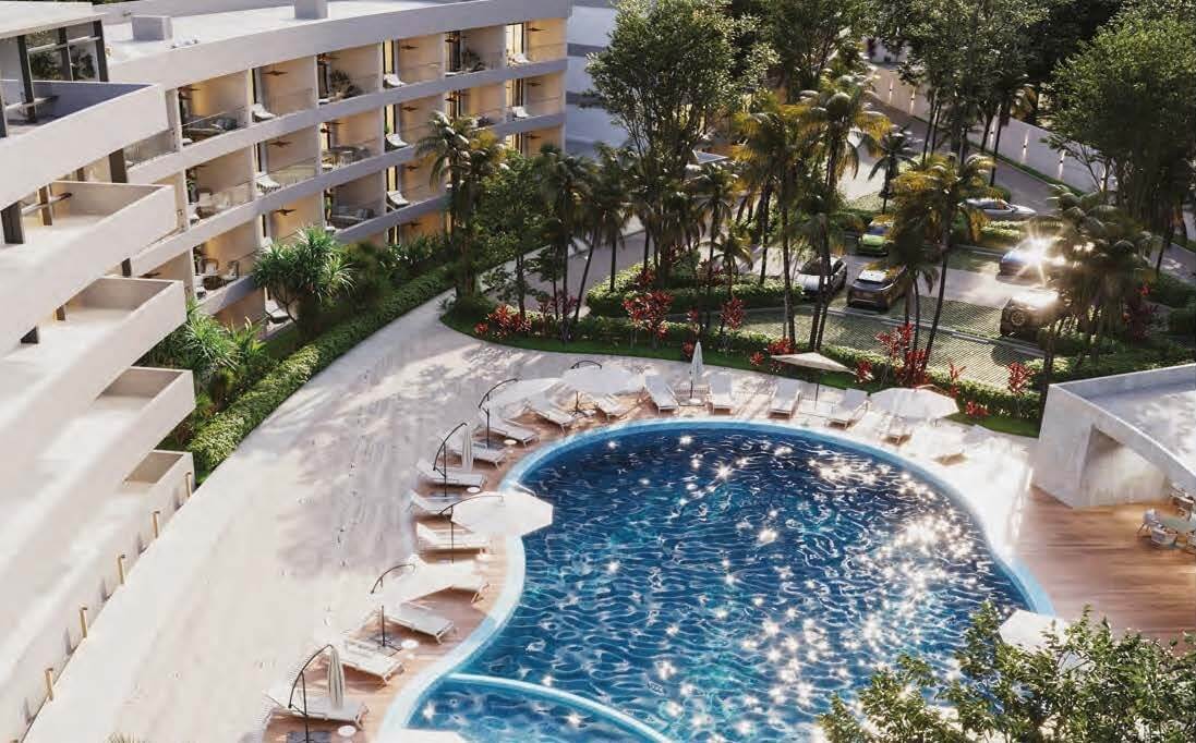 The Wave Phase 2 Encuentro Beachfront aerial swimming pool