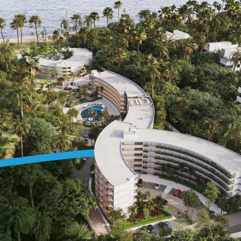 The Wave Phase 2 Encuentro Beachfront aerial