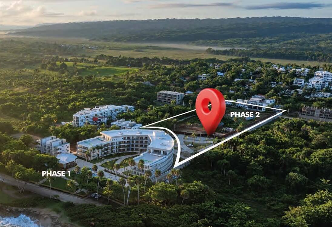 The Wave Encuentro Beachfront aerial site plan