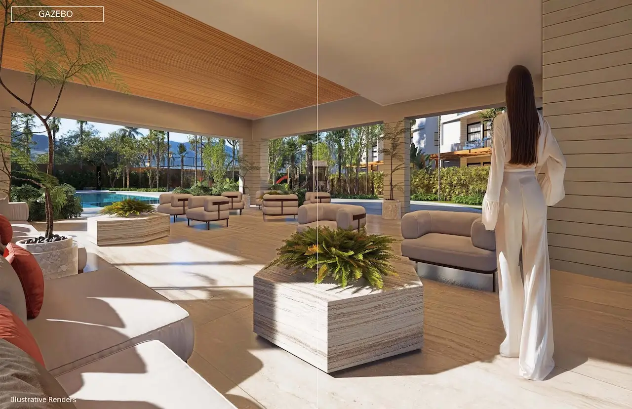 Plantation Gardens Puerto Plata residential apartments surrounded by tropical landscaping