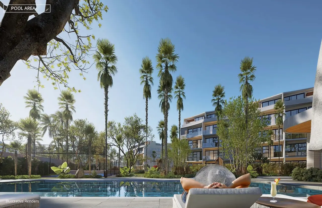 Plantation Gardens Puerto Plata residential apartments surrounded by tropical landscaping