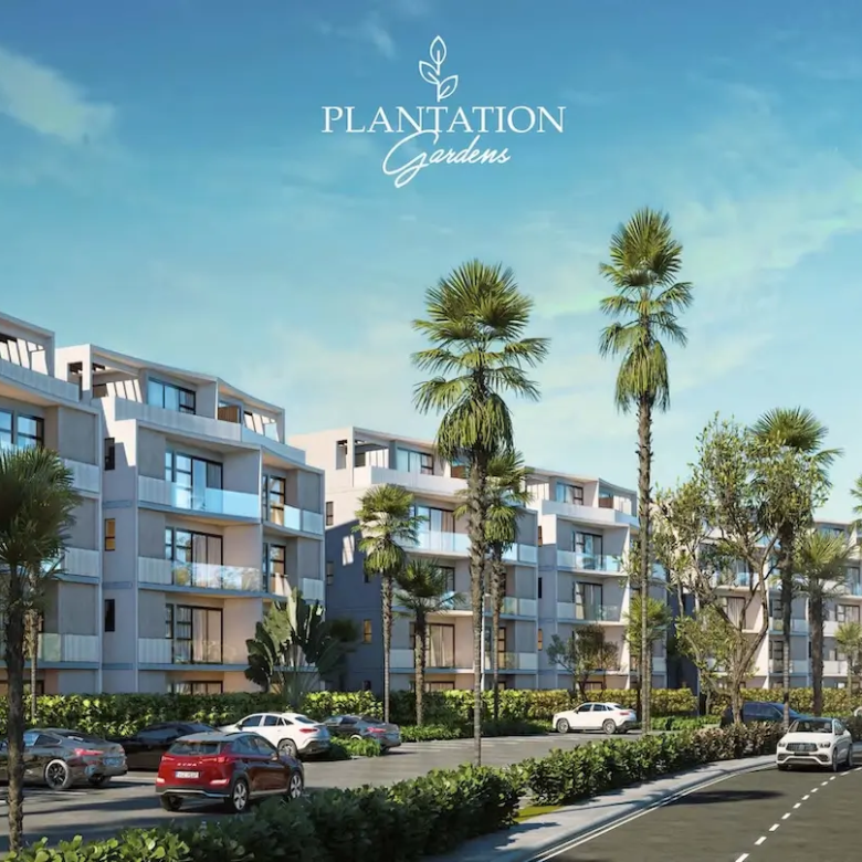 Plantation Gardens Puerto Plata residential apartments surrounded by tropical landscaping