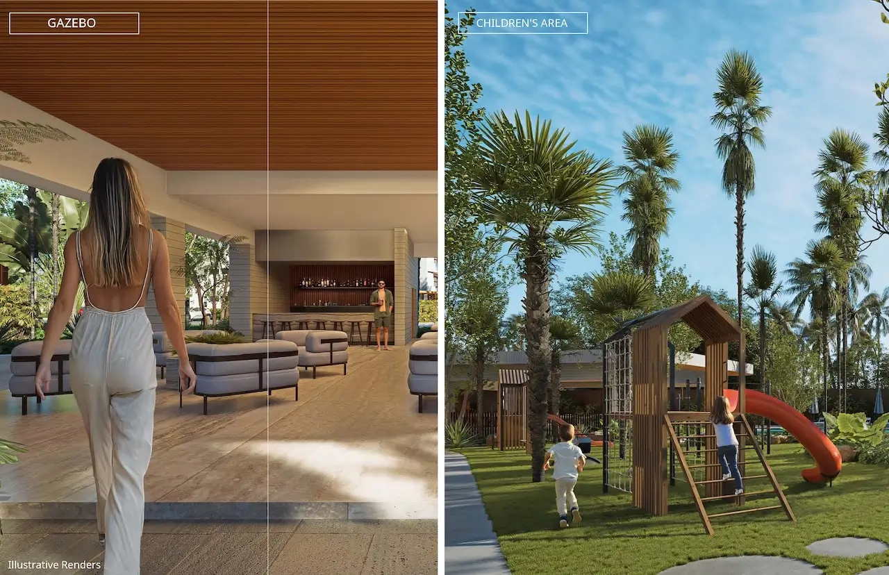 Plantation Gardens Puerto Plata residential apartments surrounded by tropical landscaping