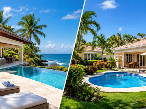 Sea Horse Ranch vs Casa Linda, comparing luxury oceanfront and private-pool villas in the Sosúa area of the Dominican Republic.